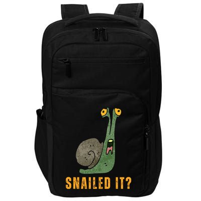 Snailed It Funny Snails Snail Lovers Impact Tech Backpack