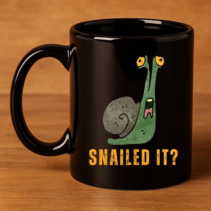 Snailed It Funny Snails Snail Lovers 11oz C Handle Ceramic Mug