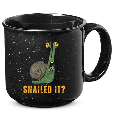 Snailed It Funny Snails Snail Lovers 15oz Campfire Ceramic Mug
