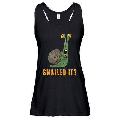 Snailed It Funny Snails Snail Lovers Ladies Essential Flowy Tank