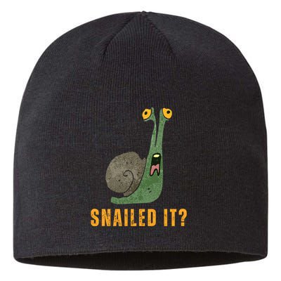 Snailed It Funny Snails Snail Lovers Sustainable Beanie