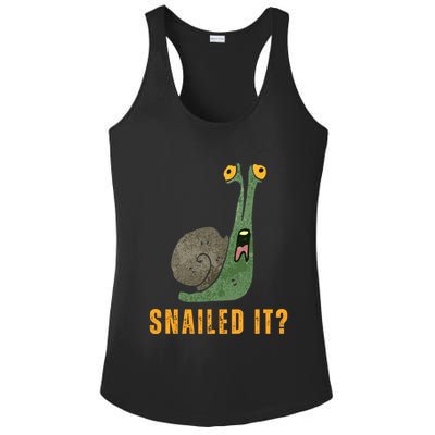 Snailed It Funny Snails Snail Lovers Ladies PosiCharge Competitor Racerback Tank