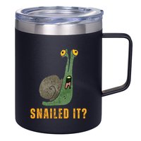 Snailed It Funny Snails Snail Lovers 12oz Stainless Steel Coffee Mug