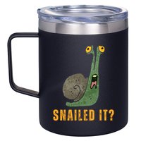 Snailed It Funny Snails Snail Lovers 12oz Stainless Steel Coffee Mug