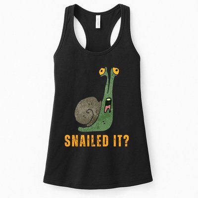 Snailed It Funny Snails Snail Lovers Womens Tank Top