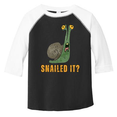 Snailed It Funny Snails Snail Lovers Toddler Fine Jersey T-Shirt