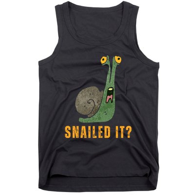 Snailed It Funny Snails Snail Lovers Tank Top