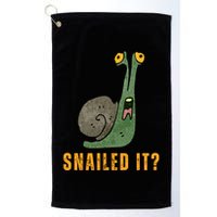 Snailed It Funny Snails Snail Lovers Golf Towel