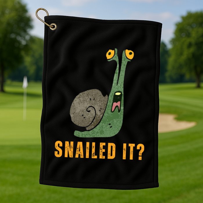 Snailed It Funny Snails Snail Lovers Golf Towel