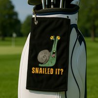 Snailed It Funny Snails Snail Lovers Golf Towel
