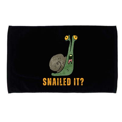 Snailed It Funny Snails Snail Lovers Microfiber Hand Towel