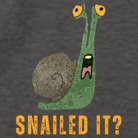 Snailed It Funny Snails Snail Lovers Vector Backpack