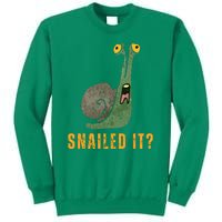 Snailed It Funny Snails Snail Lovers Sweatshirt