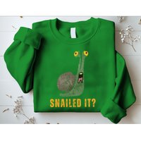 Snailed It Funny Snails Snail Lovers Sweatshirt