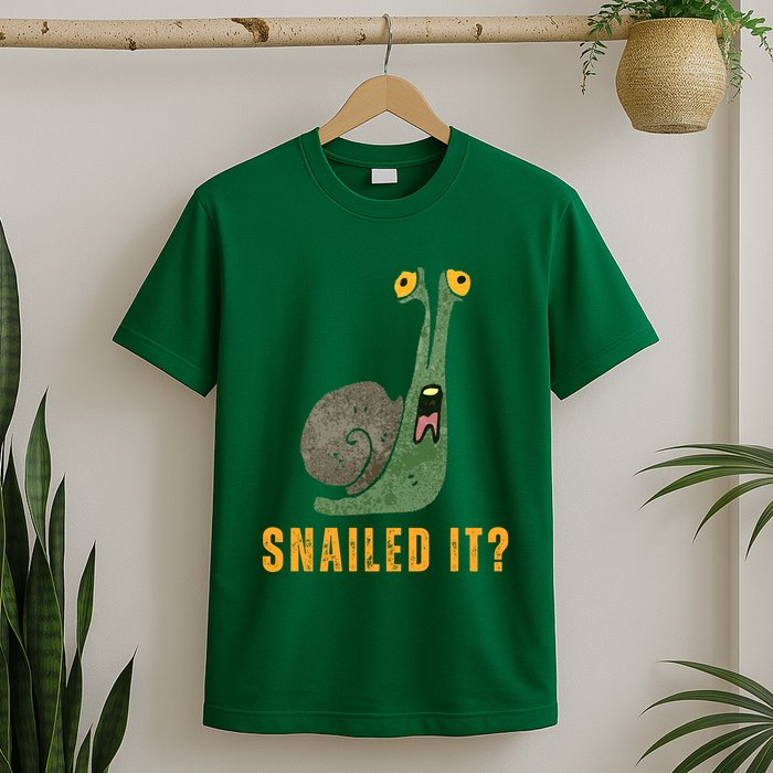 Snailed It Funny Snails Snail Lovers T-Shirt