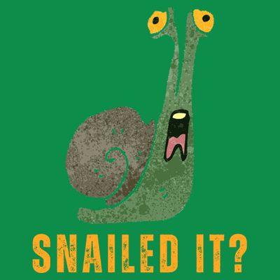 Snailed It Funny Snails Snail Lovers T-Shirt