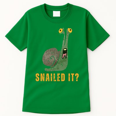 Snailed It Funny Snails Snail Lovers Tall T-Shirt