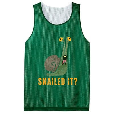 Snailed It Funny Snails Snail Lovers Mesh Reversible Basketball Jersey Tank