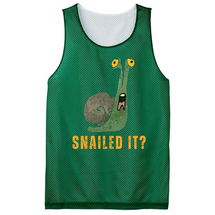 Snailed It Funny Snails Snail Lovers Mesh Reversible Basketball Jersey Tank