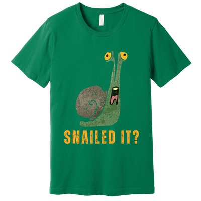 Snailed It Funny Snails Snail Lovers Premium T-Shirt