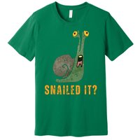 Snailed It Funny Snails Snail Lovers Premium T-Shirt