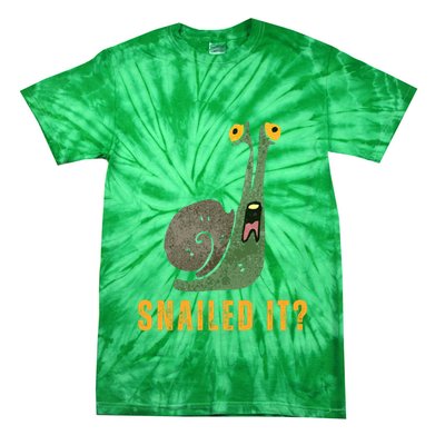 Snailed It Funny Snails Snail Lovers Tie-Dye T-Shirt
