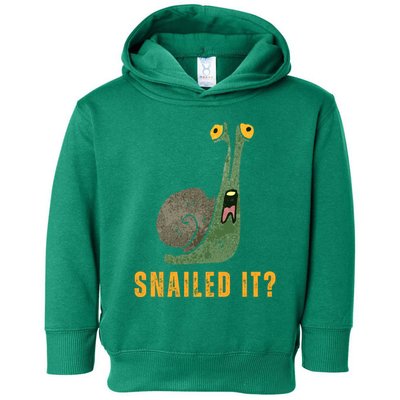 Snailed It Funny Snails Snail Lovers Toddler Hoodie