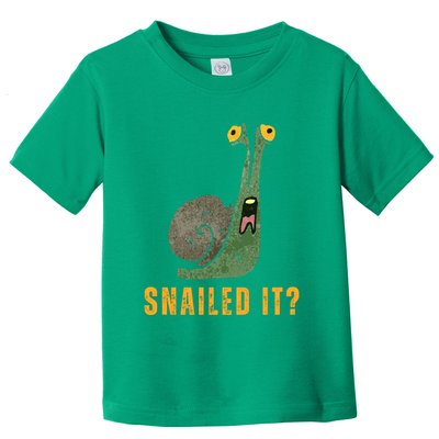 Snailed It Funny Snails Snail Lovers Toddler T-Shirt
