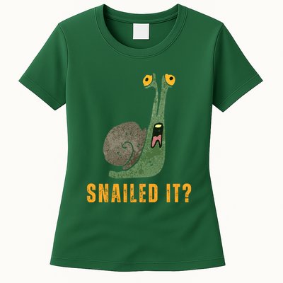 Snailed It Funny Snails Snail Lovers Womens T-Shirt