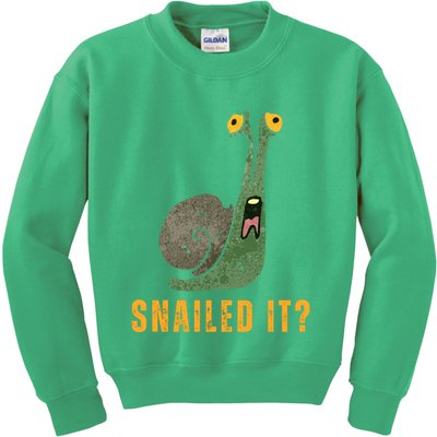Snailed It Funny Snails Snail Lovers Kids Sweatshirt