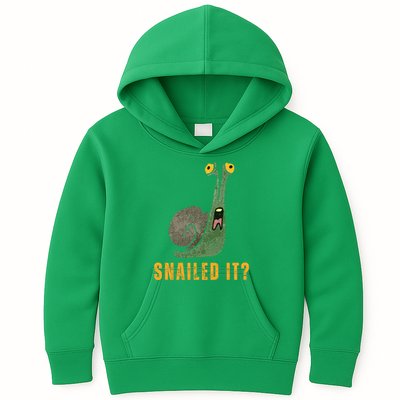 Snailed It Funny Snails Snail Lovers Kids Hoodie