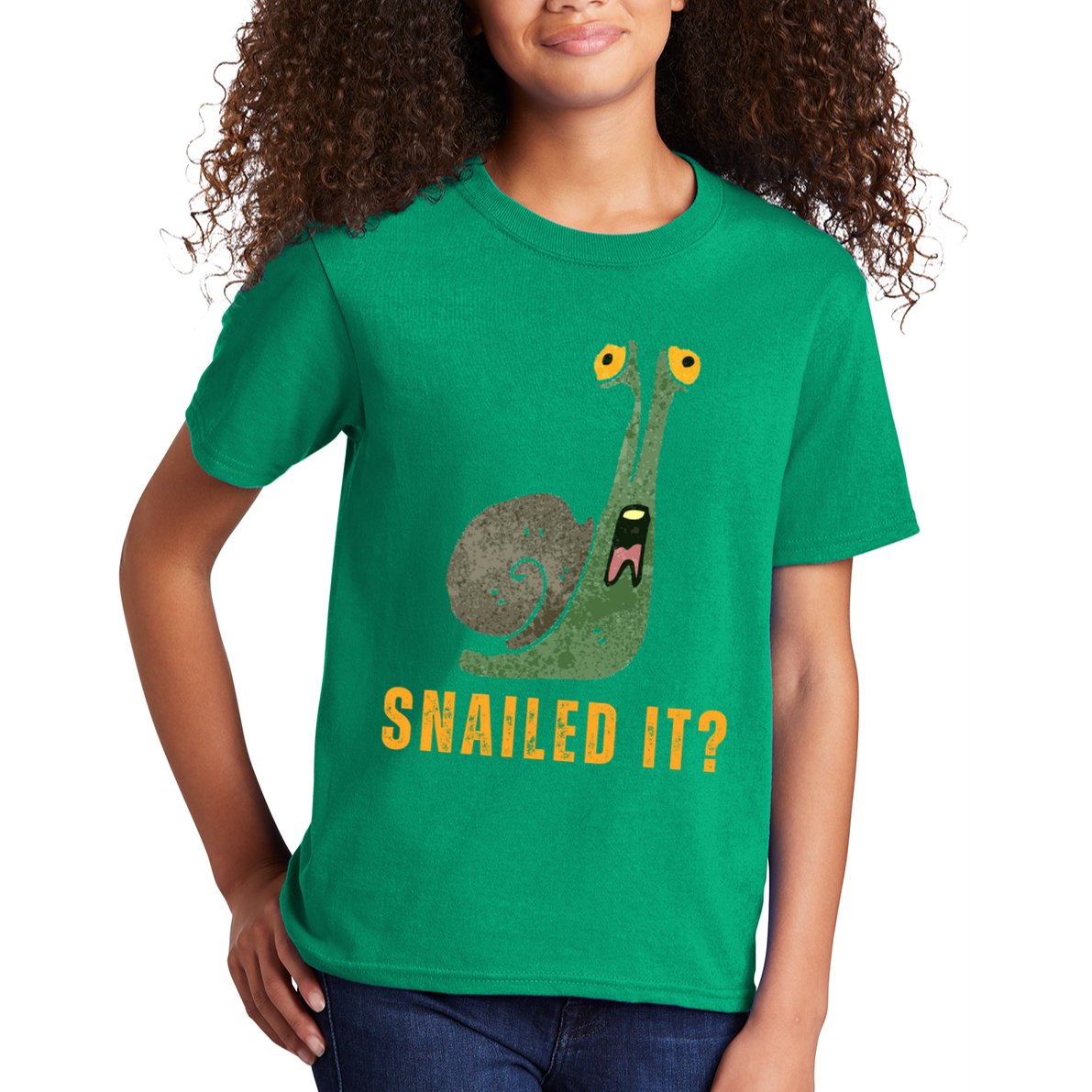 Snailed It Funny Snails Snail Lovers Kids T-Shirt