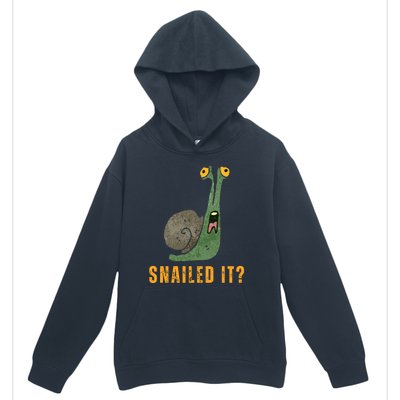 Snailed It Funny Snails Snail Lovers Urban Pullover Hoodie