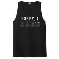 Sorry I-DGAF Funny Hidden Message Guitar Chords For Lover PosiCharge Competitor Tank