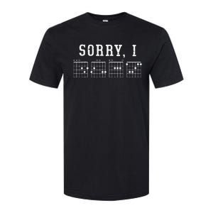 Sorry I-DGAF Funny Hidden Message Guitar Chords For Lover Softstyle CVC T-Shirt