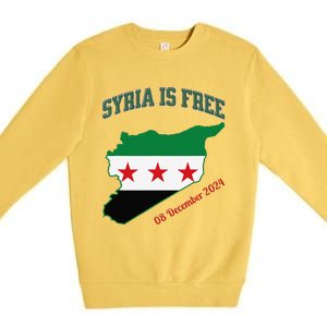 Syria Is Free Join The Freedom March Celebrate Syria Premium Crewneck Sweatshirt