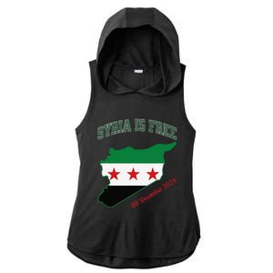 Syria Is Free Join The Freedom March Celebrate Syria Ladies PosiCharge Tri-Blend Wicking Draft Hoodie Tank