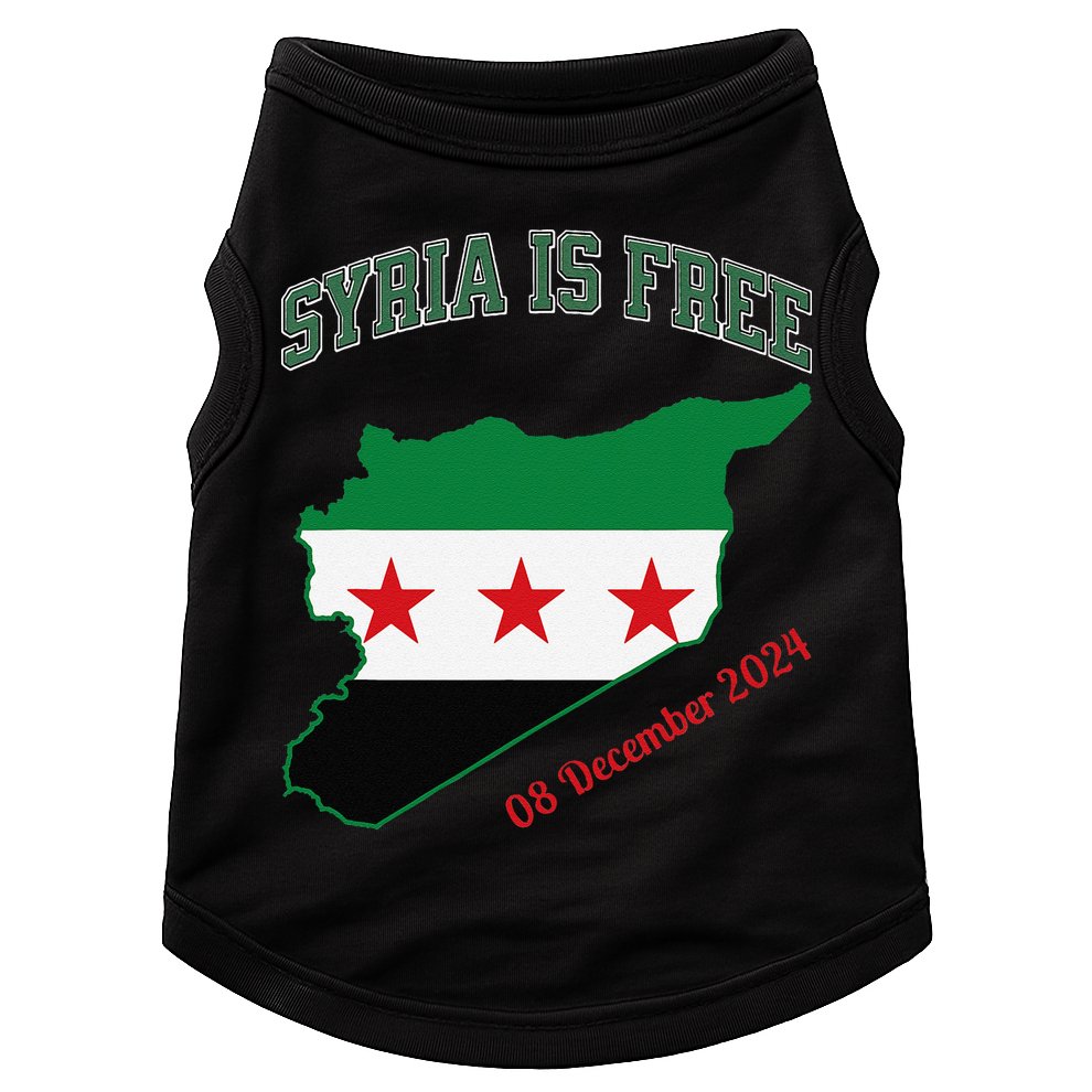 Syria Is Free Join The Freedom March Celebrate Syria Doggie Tank