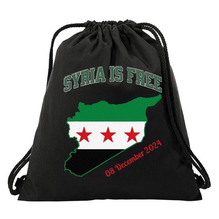 Syria Is Free Join The Freedom March Celebrate Syria Drawstring Bag