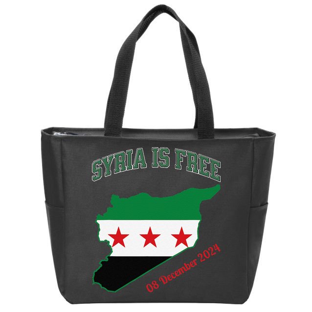 Syria Is Free Join The Freedom March Celebrate Syria Zip Tote Bag