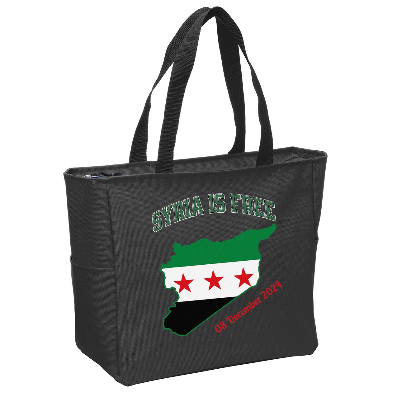 Syria Is Free Join The Freedom March Celebrate Syria Zip Tote Bag