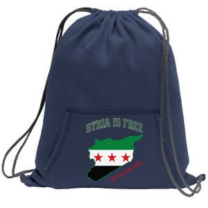 Syria Is Free Join The Freedom March Celebrate Syria Sweatshirt Cinch Pack Bag