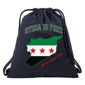 Syria Is Free Join The Freedom March Celebrate Syria Drawstring Bag