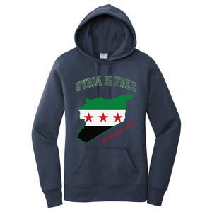 Syria Is Free Join The Freedom March Celebrate Syria Women's Pullover Hoodie