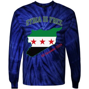 Syria Is Free Join The Freedom March Celebrate Syria Tie-Dye Long Sleeve Shirt