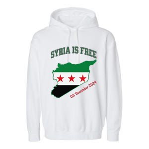 Syria Is Free Join The Freedom March Celebrate Syria Garment-Dyed Fleece Hoodie