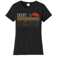 Sorry IDGAF Funny Hidden Message Guitar Chords Players Women's T-Shirt