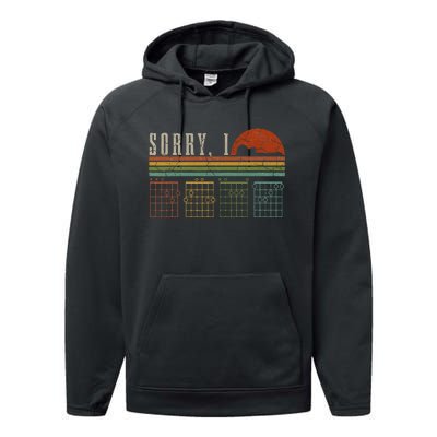 Sorry Idgaf Funny Hidden Message Guitar Chords Players Performance Fleece Hoodie