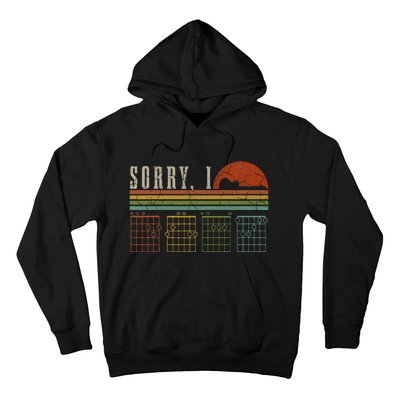 Sorry Idgaf Funny Hidden Message Guitar Chords Players Hoodie