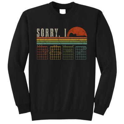 Sorry Idgaf Funny Hidden Message Guitar Chords Players Sweatshirt